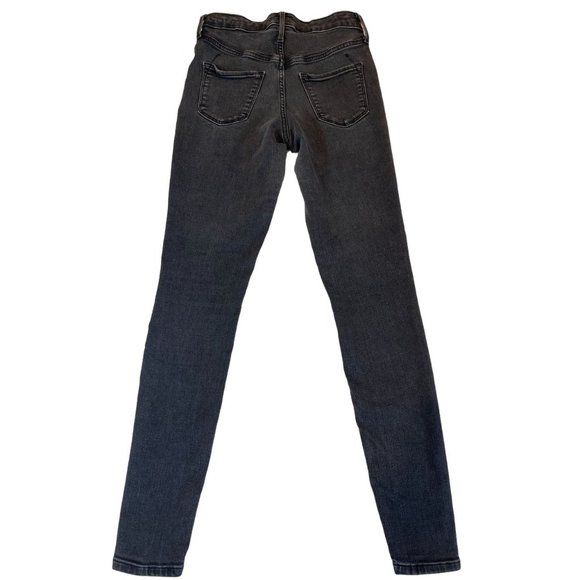 Mossimo Womens Jeans High Rise Jegging Power Stretch Mid Rise Black Size 4/27R - Picture 2 of 10